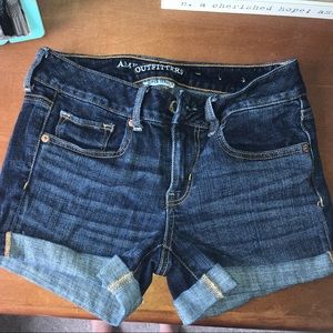 American Eagle Dark Jean Shorts.